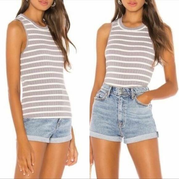 Free People Fired Up Striped Tank in Enchanted Moon - Picture 1 of 10